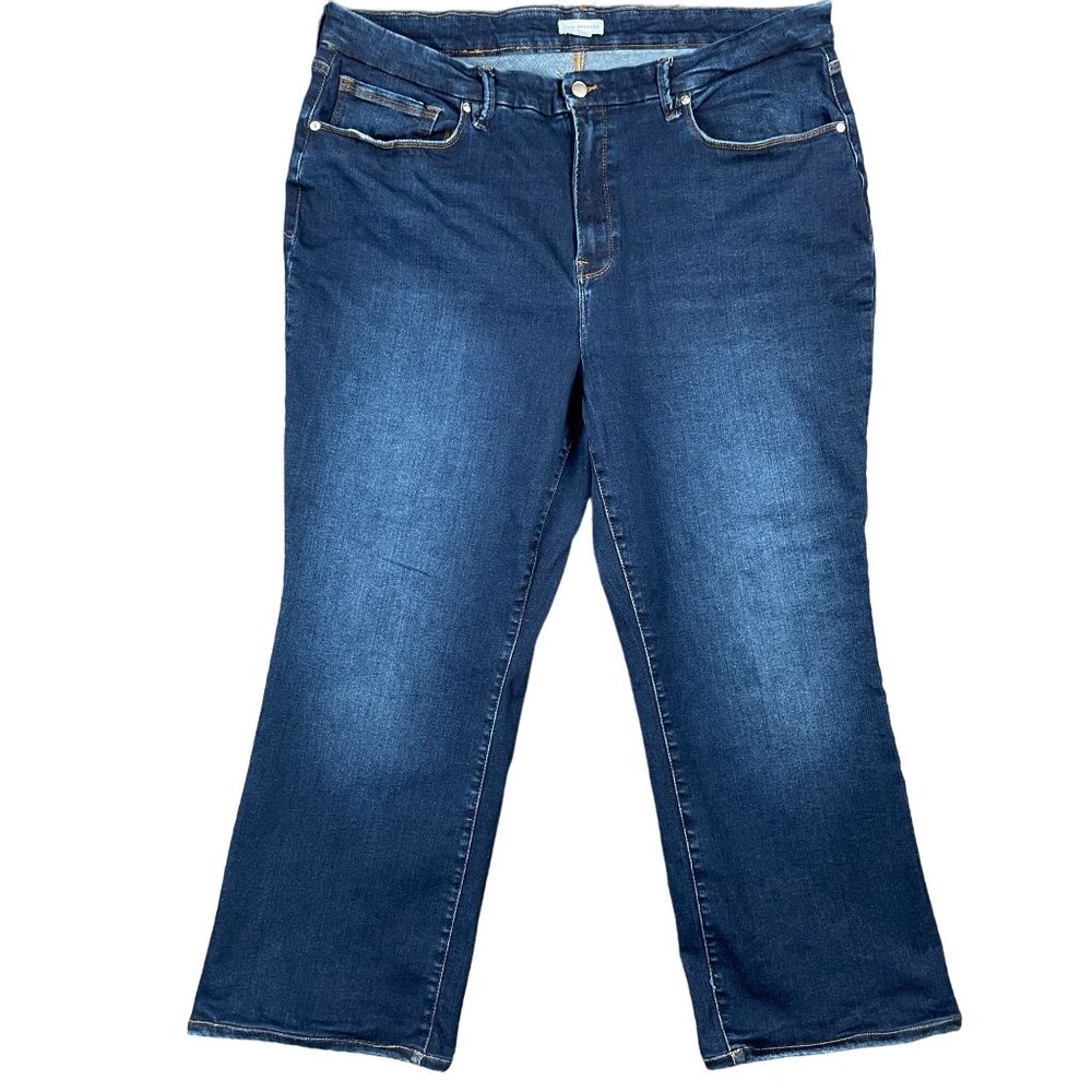Good American Womens 20/22/24/26 Always Fits Flare Jeans